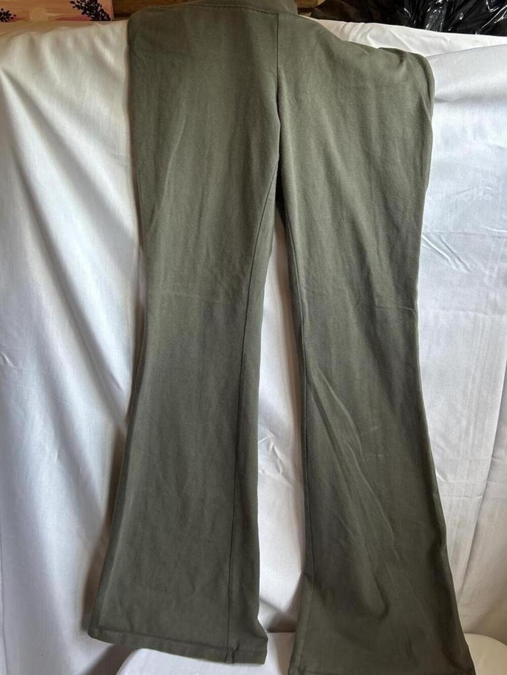 Womens Wild Fable Olive Green High-Waisted Flare Leggings, Size M